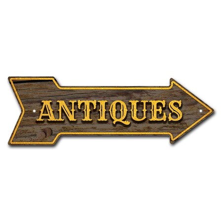 Antiques Arrow Sign Funny Home Decor 30in Wide